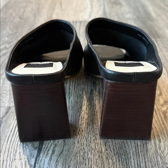 Dolce Vita Shoes Black Mules Size 8 Heels - Picture 8 of 12